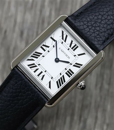 cartier watch ladies tank solo large|cartier tank solo large model.